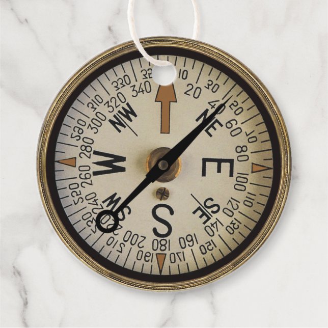 Compass Rose 1 Favor Tags (Front)