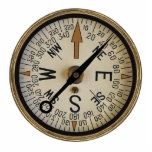 Compass Rose 1 Pin Cutout<br><div class="desc">Acrylic photo sculpture pin with an image of an antique compass rose. See matching round button, large round premium metal keychain and round necklace. See the entire Shipwreck Buttons & Pins collection in the SPECIAL TOUCHES | Party Favors section.</div>