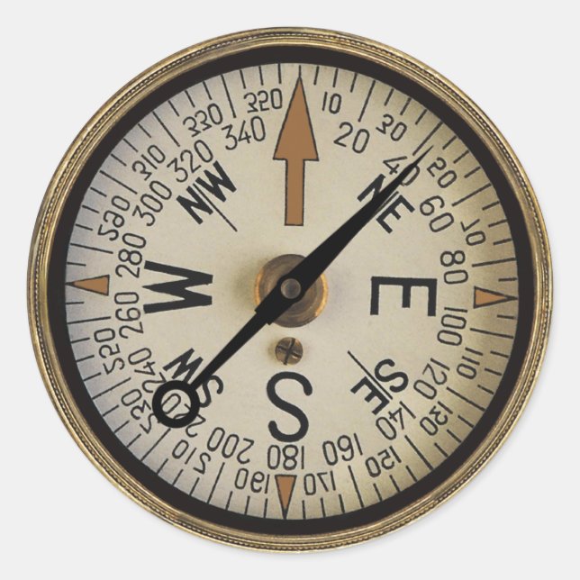 Compass Rose 1 Sticker (Front)