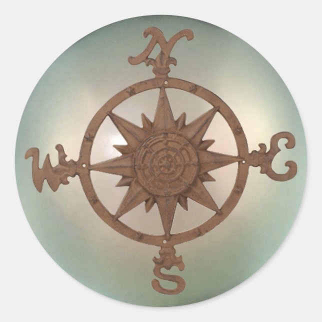 Compass Rose 2 Sticker (Front)