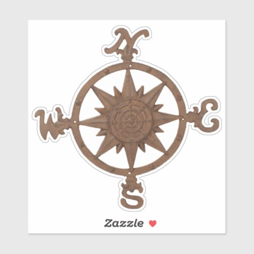 Compass Rose 2 Sticker