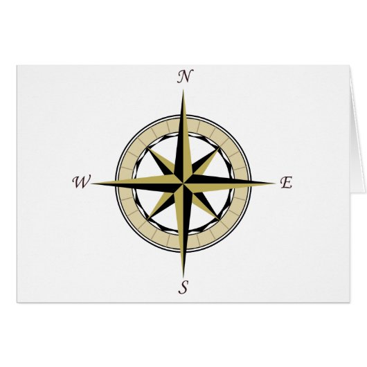 Compass Rose Art Cards (Front Horizontal)