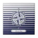 Compass Rose Blue Stripes Tile | Zazzle