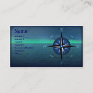 Compass Rose Boating Business Card at Zazzle