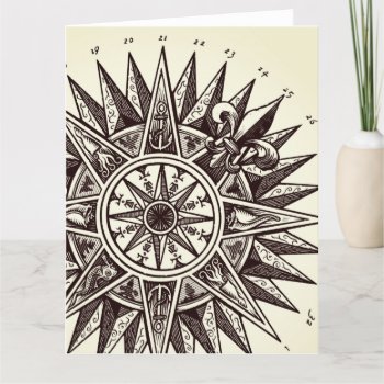 Compass Rose Card by timfoleyillo at Zazzle