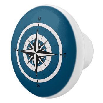 Compass Rose     Ceramic Knob by colorfulworld at Zazzle