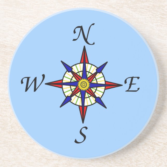 Compass Rose Coaster (Front)