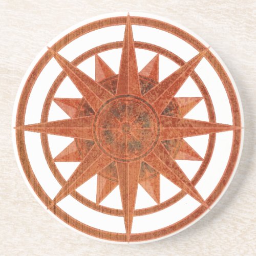 Compass Rose Drink Coaster