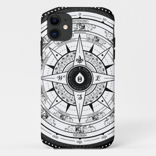 Compass Rose _ Iphone5 Case White