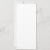 Compass Rose - L. Rectangle Invite Card (Black) (Back)