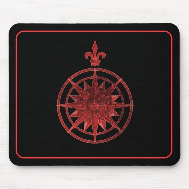 Compass Rose Mouse Pad (Front)