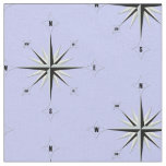 Compass Rose Nautical Blue Fabric