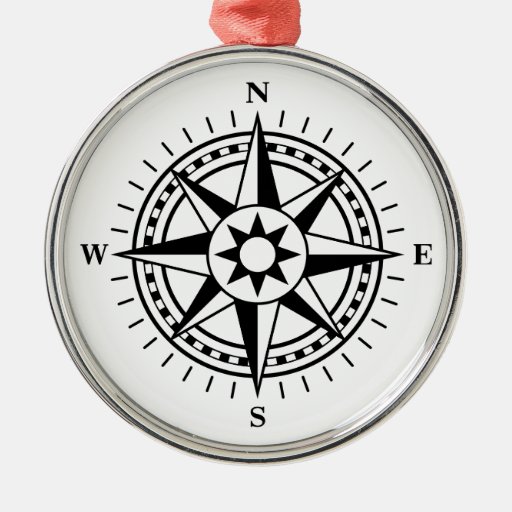 Compass rose ornament | Zazzle