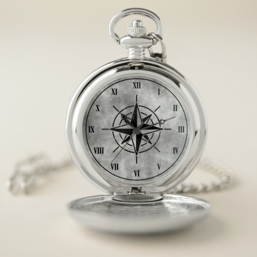 Compass Rose Pocket Watch