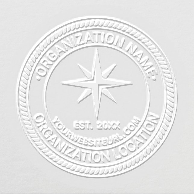 Compass Rose Rope#2 Seal Name Loc URL Est Embosser (Design)