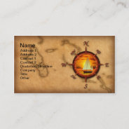 Compass Rose Sailing Business Card at Zazzle