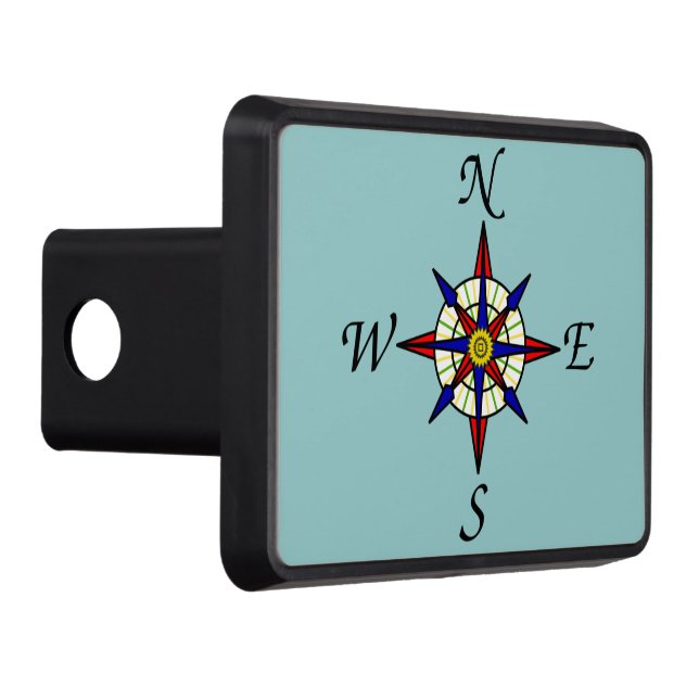 Compass Rose Trailer Hitch Cover (Right)