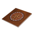 Compass Rose Wood Tile | Zazzle