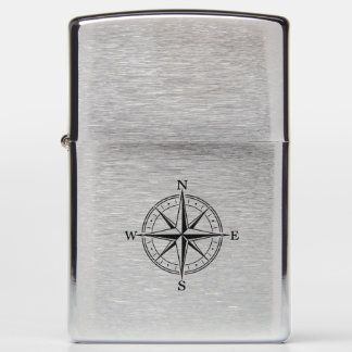 Compass Rose Zippo Lighter | Nautical Adventure