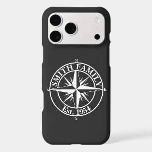 Compass star monogram personalizable emblem iPhone 17 pro max case
