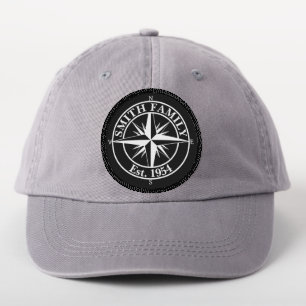Compass star monogram personalizable emblem patch