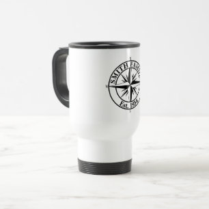 Compass star monogram personalizable emblem travel mug