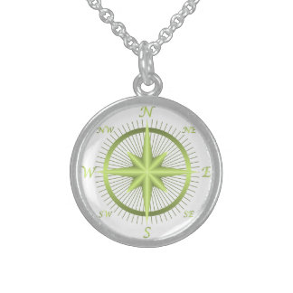 Compass Sterling Silver Necklace
