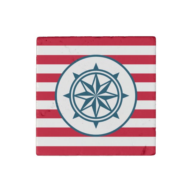 Compass Stone Magnet (Front)