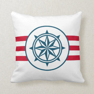 Compass Throw Pillow