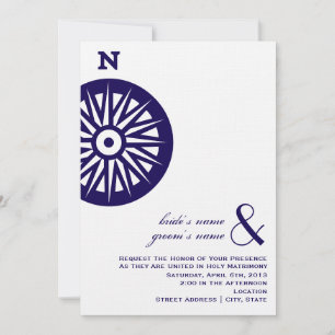 Compass Wedding Invitation