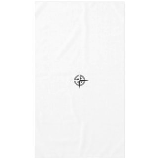 Compass White Tablecloth