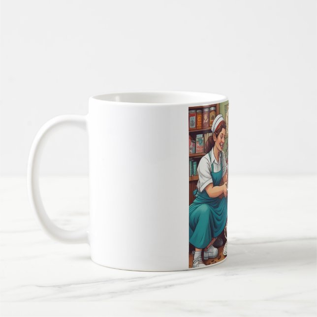 Compassion & Coffee: Sip and Repeat Coffee Mug (Left)