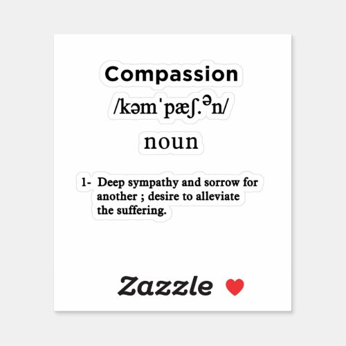 compassion definition sticker