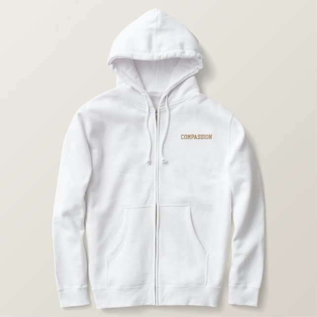 Compassion Embroidered Hoodie (Design Front)