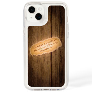 Compassion & Empathy are the Hallmarks of Humanity Speck iPhone 14 Plus Case
