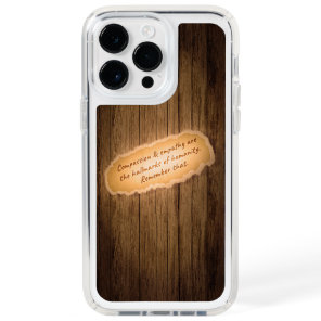 Compassion & Empathy are the Hallmarks of Humanity Speck iPhone 14 Pro Max Case