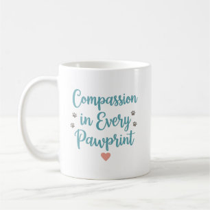 Compassion in Every Pawprint – Vet Tech Coffee Mug