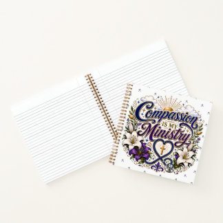 Compassion Is My Ministry Christian Nurse Floral Notebook