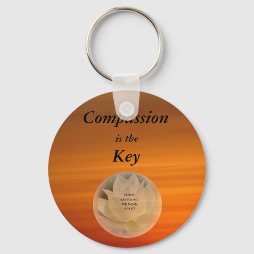 Compassion is the Key _ SGI Buddhist Keychain