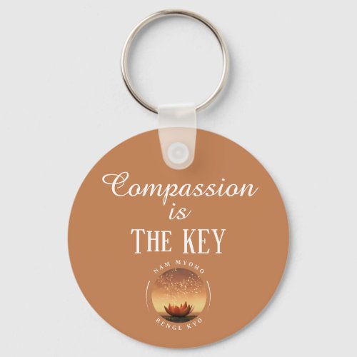 Compassion is the Key _ SGI Buddhist Keychain