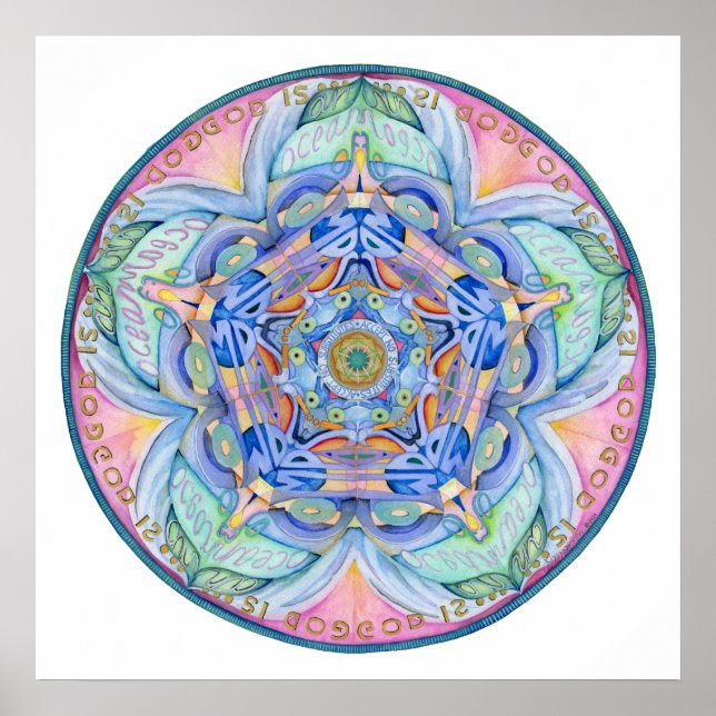 Compassion Mandala Poster (Front)