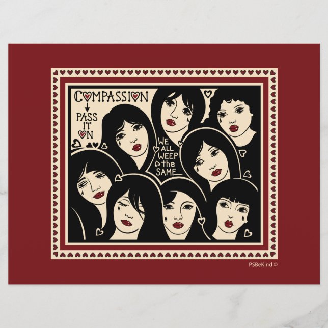 Compassion Pass It On_Flat Paper Sheet 11"x8.5" (Front)