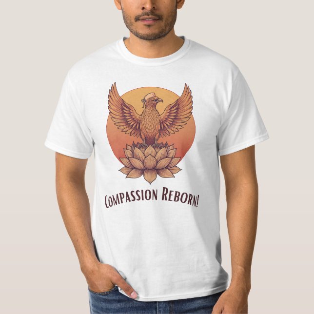 Compassion Reborn – Healing & Renewal Nurse  T-Shirt (Front)