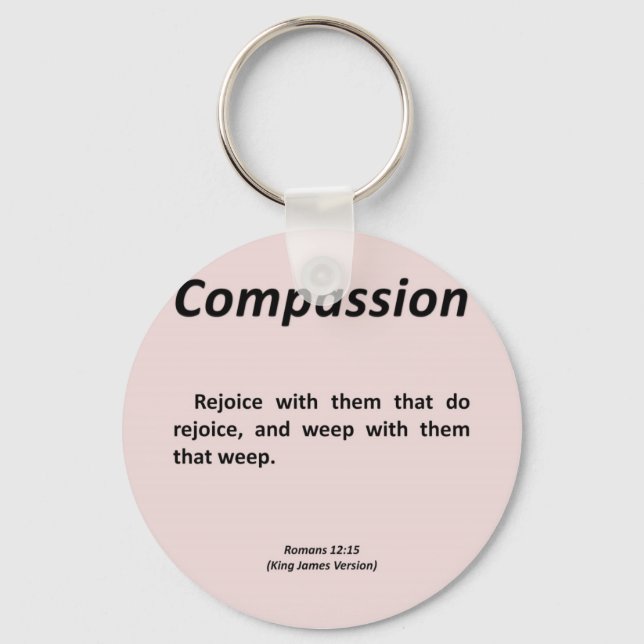 Compassion Romans 12-15 Keychain (Front)