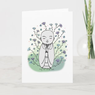Compassion Sympathy Jizo Japanese Baby Buddha Card