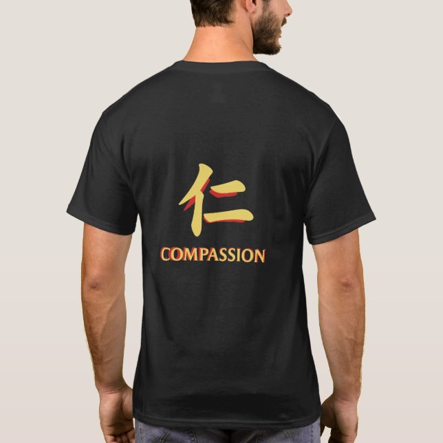 Compassion — The Strong Hand That Heals (仁, Jin) T-Shirt (Back)