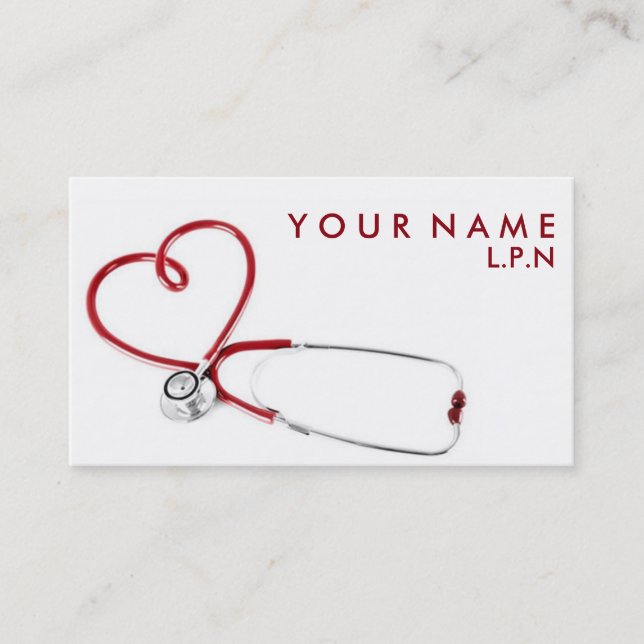 Compassionate Nurse Business Card (Front)