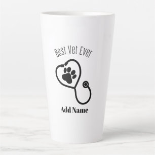 Compassionate Veterinary Doctor Animal Care Design Latte Mug