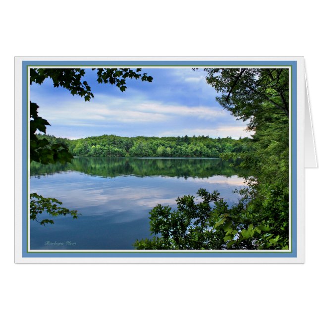 *Compensation in every disappointment: Walden Pond Cards (Front Horizontal)