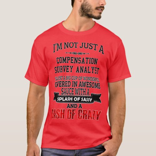 Compensation Survey Analyst Birthday Christmas Gif T_Shirt